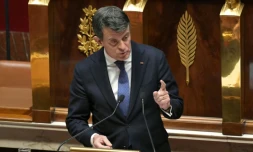 Le ministre des Outre-mer, Manuel Valls, à l'Assemblée nationale, le 23 janvier 2025 à Paris