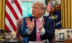 Donald Trump Ă la Maison Blanche le 20 juillet 2020