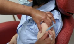 Formation d'infirmiÚres à l'administration du vaccin Pfizer-BioNTech à Londres le 4 décembre 2020