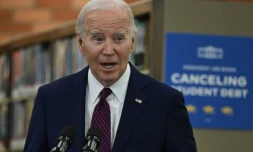 Le président américain Joe Biden, le 21 février 2024 à Culver city, en Californie