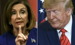 La présidente démocrate de la Chambre des représentants, Nancy Pelosi, et le président américain Donald Trump