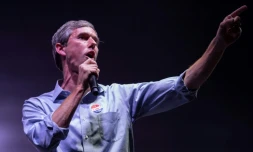 Beto O?Rourke, possible candidat aux primaires démocrates en vue de la présidentielle de 2020, s'exprime depuis El Paso, au Texas