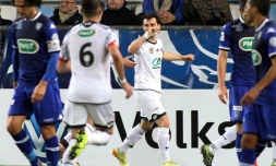Les joueurs bastiais ont été éliminés sur leur pelouse par Sochaux en Coupe de France au stade Armand Cesari, le 19 janvier 2016