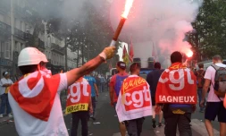 ILLUSTRATION - Manifestation de fonctionnaires et d'employés du secteur public à Paris, le 22 mai 2018