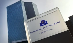 Le siège de la Banque centrale européenne (BCE), le 21 janvier 2016 à Francfort en Allemagne
