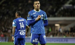 L'attaquant de l'OM Mason Greenwood, auteur du but de la victoire à Toulouse, le 7 mars 2026