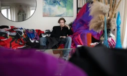 Le couturier français Charles de Vilmorin chez lui à Paris, le 29 juin 2023