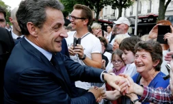 L'ex-président Nicolas Sarkozy, le 6 juin 2016 à Reims
