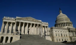 Le Capitole, siÚge du CongrÚs américain à Washington, le 10 mars 2021