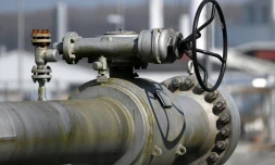 Un pipeline à Werne dans l'ouest de l'Allemagne le 24 mars 2022