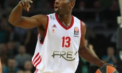 Le meneur de Strasbourg Louis Campbell, lors d'un match de l'Euroleague contre Zalgiris à Kaunas, le 31 octobre 2013 