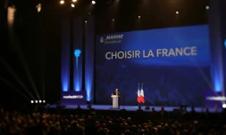 Marine Le Pen en meeting à Nice le 27 avril 2017