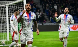 Corentin Tolisso auteur du but lyonnais face à Ludogorets, en Ligue Europa, le 30 janvier 2025 à Décines-Charpieu