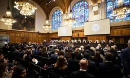 Première audience devant la Cour internationale de Justice, le 12 janvier 2026 à La Haye, la Gambie accusant la Birmanie de génocide contre sa minorité musulmane, les Rohingyas