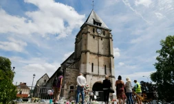L'église de Saint-Etienne-du-Rouvray, près de Rouen, le 28 juillet 2016