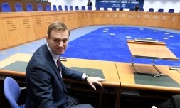 Alexeï Navalny, opposant numéro un à Vladimir Poutine, le 15 novembre à la Cour européenne des Droits de l'homme