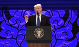 Donald Trump lors du sommet annuel annuel du forum de l'Asie-Pacifique (Apec), à Danang (Vietnam), le 10 novembre 2017