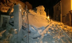 Destructions à Ischia, île italienne au large de Naples, le 21 août 2017