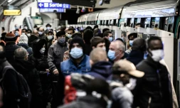 La station de métro Gare Saint-Lazare à Paris, le 14 mai 2020