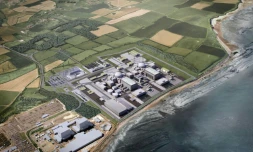 Le site de la centrale nucléaire d'Hinkely Point C, en Angleterre, en juillet 2016