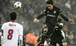 Le milieu lyonnais Clément Grenier lors du match face au Séville FC, le 7 décembre 2016 au Parc OL