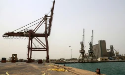 Le port d'Hodeida, au Yémen, le 24 juin 2018