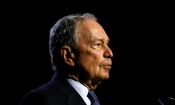 L'ancien maire de New York Michael Bloomberg le 24 juillet 2019 à Détroit dans le Michigan, aux Etats-Unis