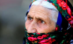 Une Kurde iranienne à Sardasht, en Iran, le 14 septembre 2020