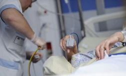 Une infirmière hospitalière le 23 octobre 2013 à Angers