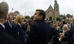 Emmanuel Macron, le 7 mai 2017 au Touquet 