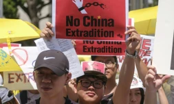 Manifestation contre le projet de loi du gouvernement local d'autoriser les extraditions vers la Chine continentale, le 9 juin 2019 à Hong Kong