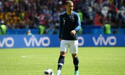 L'attaquant français Antoine Griezmann lors du match contre l'Australie au Mondial, le 16 juin 2018 à Kazan