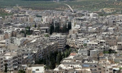 Vue générale sur Ariha, dans le nord-ouest de la Syrie, le 29 mai 2015