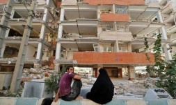 Dégâts à Sarpol-e Zahab dans la province de Kermanshah, après un séisme le 15 novembre 2017