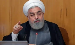 Photo fournie par la présidence iranienne le 3 juillet 2019 montrant le président Hassan Rohani au cours d'une réunion du gouvernement à Téhéran