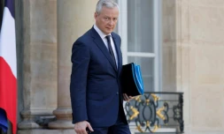 Le ministre de l'Economie Bruno La Maire à la sortie de l'Elysée, le 9 mars 2022 à Paris