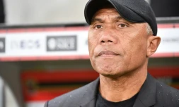 L'entraîneur de Toulouse, Antoine Kombouaré, lors du match de Ligue 1 à Nice, le 21 décembre 2019