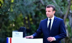 Le président français Emmanuel Macron au Vatican, le 26 juin 2018