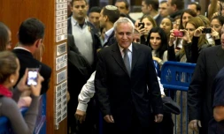 L'ex-président israélien Moshé Katzav à Tel Aviv, le 30 décembre 2010