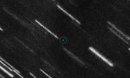 Photo réalisée par l'Agence spatiale européenne montrant l'astéroïde 2012 TC4, le 10 août 2017