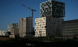 Construction d'immeubles résidentiels, à Bordeaux, le 14 janvier 2025