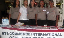 Des élèves du BTS commerce international du lycée Leconte Delisle à Saint-Denis (Photo D.R.)