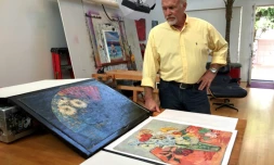 Steve Meadows, architecte, acteur, inventeur et passionné d'art, à Venice en Californie, le 14 février 2017