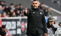 L'entraîneur de Lille Jocelyn Gourvennec lors d'un match contre Bordeaux, le 2 avril 2022 au stade Pierre-Mauroy