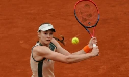La Kazakhe Elena Rybakina, victorieuse de la Belge Belge Greet Minnen, Ă Roland-Garros, le 28 mai 2024