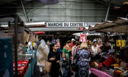 Le marché d'Aubervilliers au nord de Paris, le 18 juillet 2019