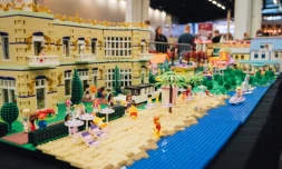 Une ville construite en briques Lego à Helsinki, le 28 septembre 2019