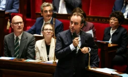 Le premier ministre Sébastien Lecornu lors d'une session de questions au gouvernement à l'Assemblée Nationale, à Paris, le 15 octobre 2025
