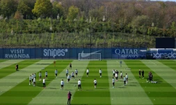 Le centre d'entraînement du PSG à Poissy en avril 2025, l'une des villes candidates avec Massy pour accueillir le futur grand stade du club parisien