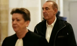 Jean-Marc Morandini (D) à la cour d'appel de Paris, le 27 novembre 2024